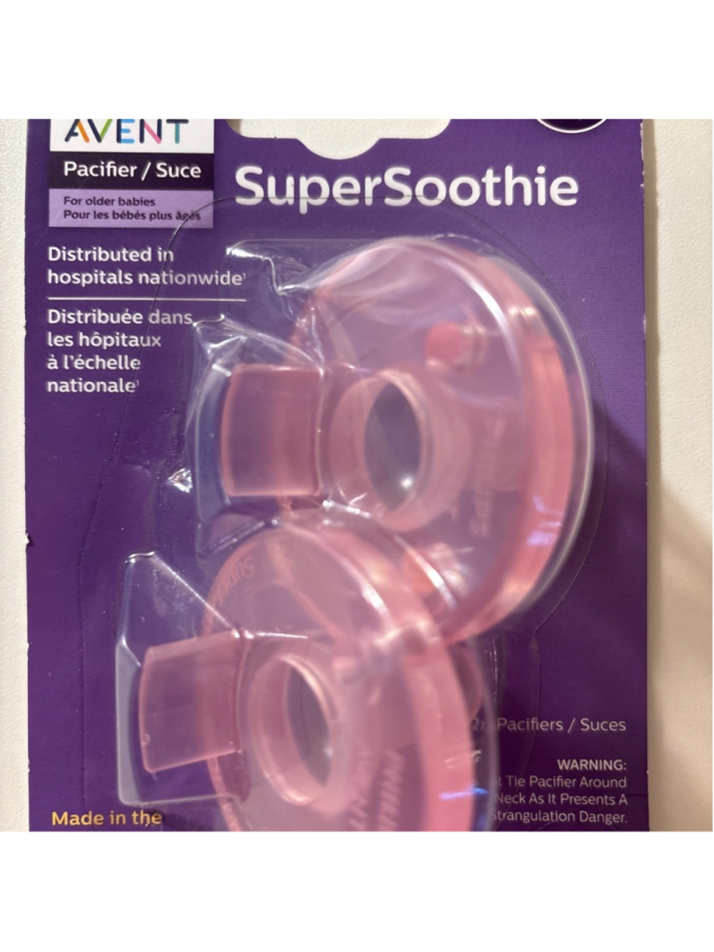 Philips SuperSoothie 2-pack Pacifiers 3-18m